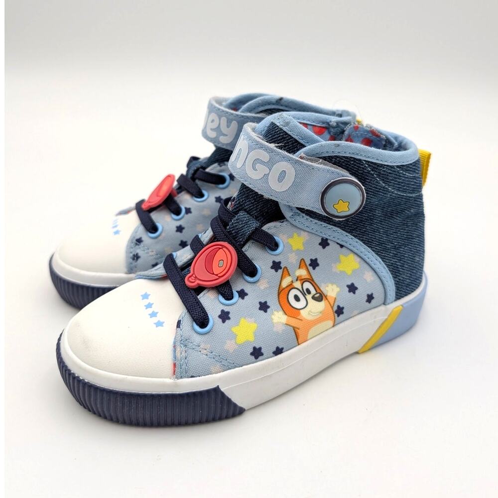 Ground Up Bluey High Top Sneakers Shoes Round Toe Kids' Blue Size US10